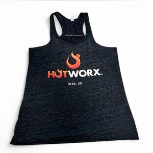 Hotworx Charcoal Heathered Gray Tank Top, Women’s Size Medium